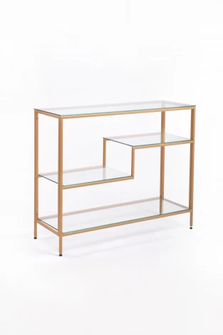Консольный стол AllConsoles 1011-CG clear золотой
