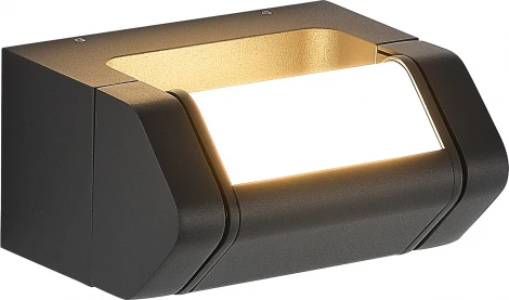 Настенный светильник уличный ST Luce Protech SL9540.701.01 темно-серый/белый LED 1*8W