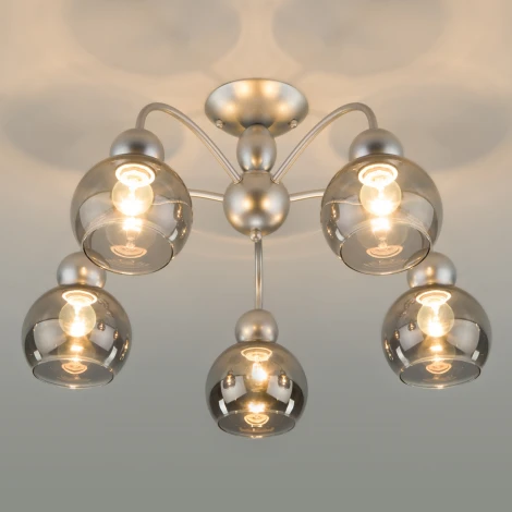 Потолочная люстра Eurosvet Fabia 30148/5 серебро