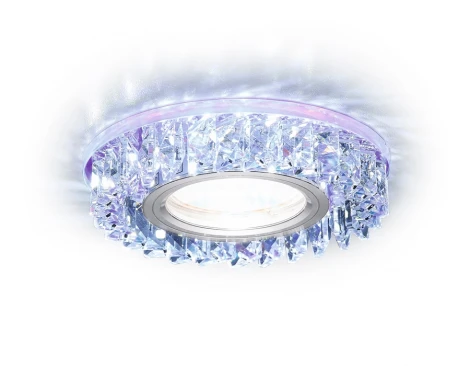 Встраиваемый точечный светильник Ambrella Декоративные Кристалл Led+mr16 S255 PR