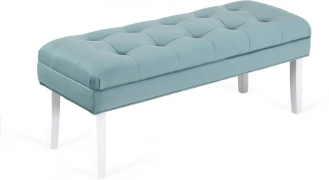 Банкетка Adel ОГОГО (арт.825575), (Ткань/Белый,Голубой)