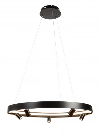 Подвесной светодиодный светильник со спотами MyFar James MR2201-1PL (на тросе, круглые, IP40)