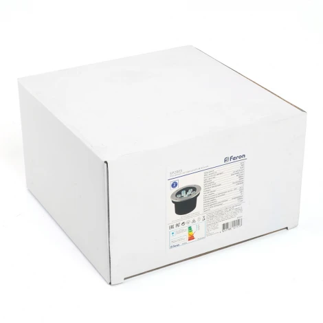 Встиваемый светодиодный свтельник (грунтовый) Feron SP2803 48469 10W, AC12V, низковольтный, 3000К, металлик, 160*H90mm, вн.диаметр: 110mm, IP67 (круглые)