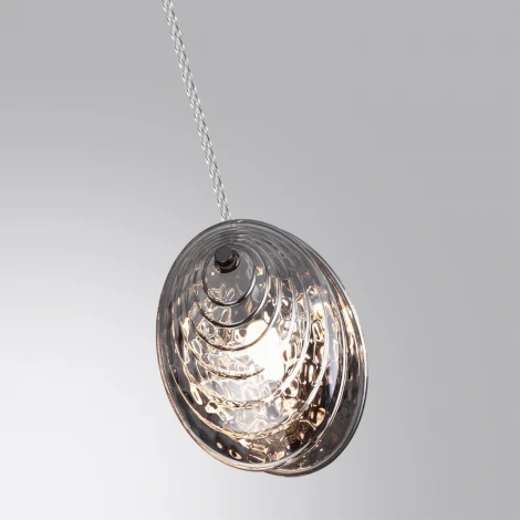 Подвесной светильник Odeon Light Mussels 5038/1A черный/дымчатый/металл/стекло G9 1*40W (220V, на проводе)
