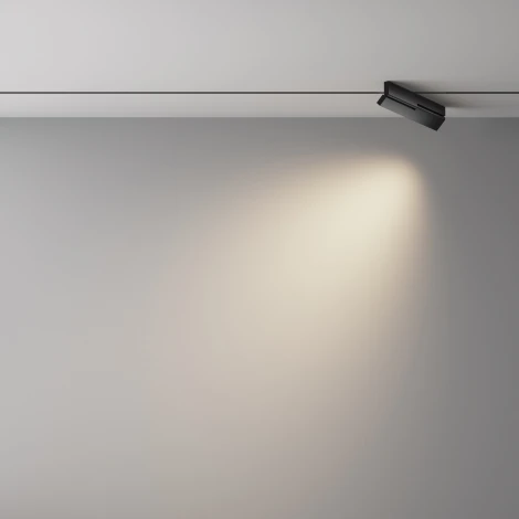 Трековый светильник низковольтный светодиодный 48V 12W 4000К Maytoni Technical Points Rot TR242-2-12W4K-B