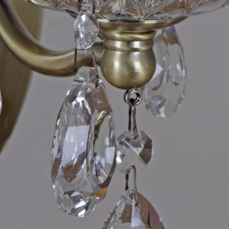 Бра ILLUMICO IL0265-2WSQ-24 AB CASTOR (220V, подвески, подсвечник, свеча)