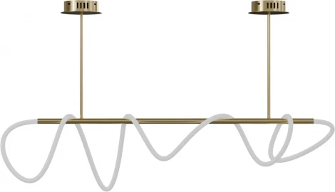 Потолочная люстра на штанге с гибким неоном Lightera Nyasa LE117L-110GA Wi-Fi (LED, 220V, управление смартфоном, голосовое управление, умный дом - Алиса, Tuya Smart, Маруся, Smart Life, Экосистема Сбер)