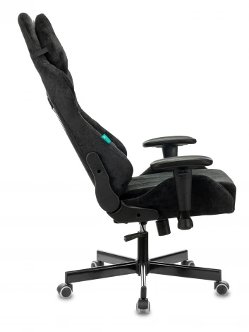 Кресло игровое Zombie VIKING KNIGHT Fabric черный Light-20 с подголов. крестовина металл