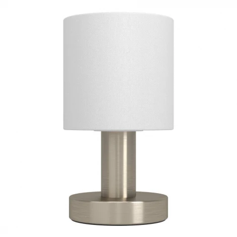 Настольная лампа Eglo Montetto 31841 1X40W(E14), сталь, никель матовый, белый