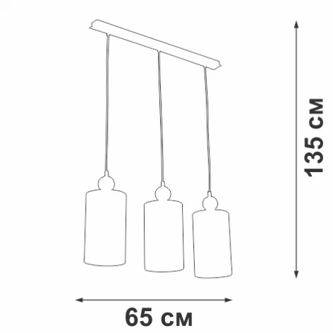 Подвесной светильник Vitaluce V2896-0/3S, 3xE27 макс. 40Вт V2896-0/3S