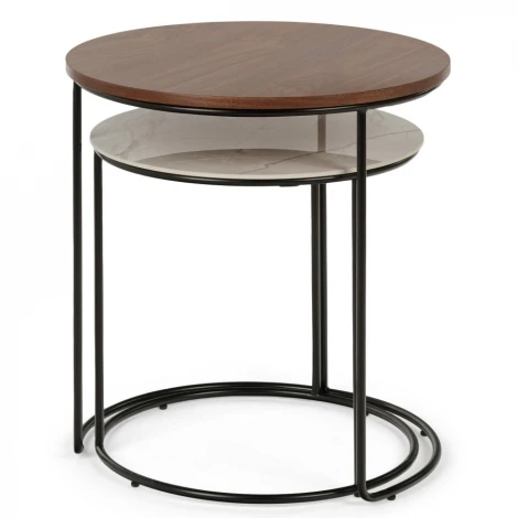 Набор кофейных столов Peyton диаметр 52/45 Cosmo 347863