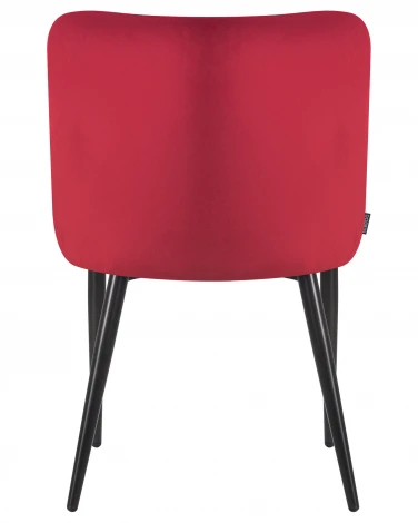 Стул обеденный RICHARD (черные матовые ножки, бордовый велюр (V108-85))