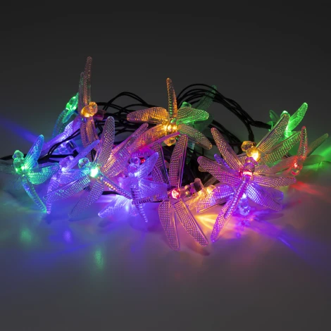 Садовая гирлянда светодиодная на солнечной батарее Стрекоза 5,8 м ЭРА ERASF22-16