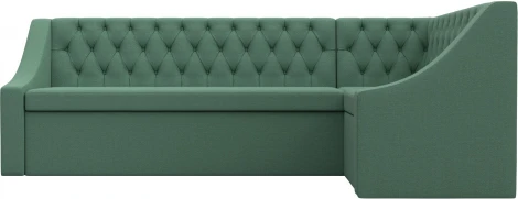 Диван кухонный угловой Мерлин правый угол (Зеленый/Рогожка) Лига Диванов арт.123227