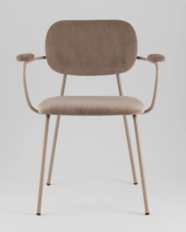Стул Stool Group Кэрол коричневый бежевые ножки арт.УТ000040242