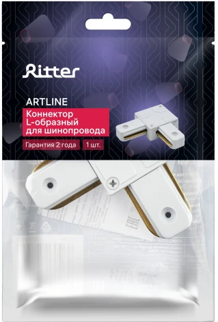 Коннектор угловой жесткий пластик/медь белый Ritter Artline 59745 6