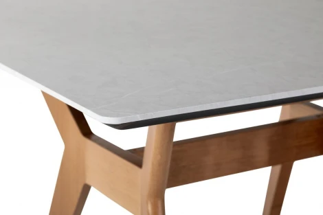 Стол R-Home Нарвик квадратный 860*860 Мрамор Бьянко