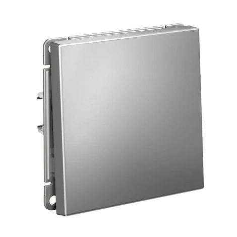 Выключатель одноклавишный (сталь) Systeme Electric GAL000911S