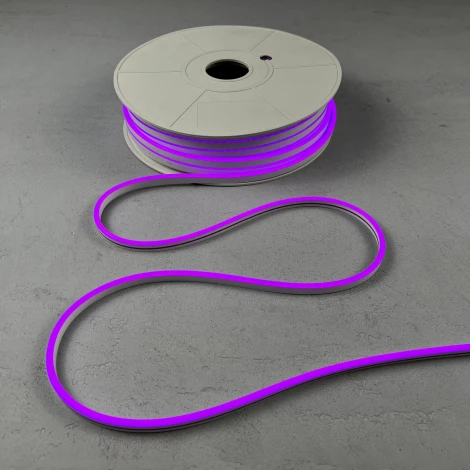 Односторонний Гибкий Неон 6х12мм Фиолетовый 12В, IP65 Laitcom FR-23528