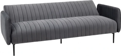 Диван прямой Stool Group Дрезден велюр серый УТ000035918