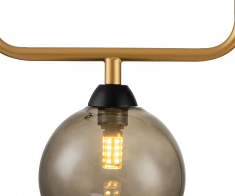 Подвесной светильник Piano V000173 (11021/1P Smoke) (220V, на тросе, шар)