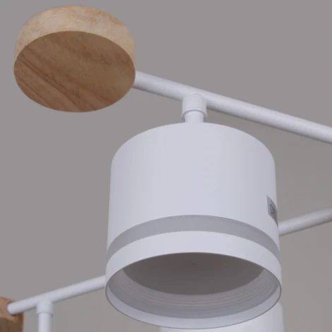 Потолочная люстра на штанге Reluce 78730-0.3-06 GX53 WH+WOOD