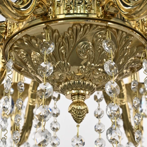 Подвесная люстра Bohemia AL7901 AL79101/8/250 B G (220V, подвески, на цепи, подсвечник, свеча)