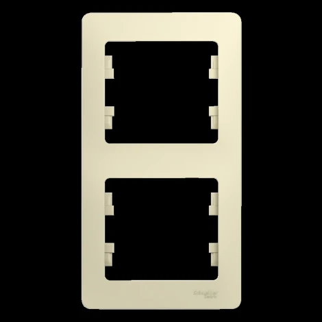 Рамка на 2 поста (бежевый) Systeme Electric GSL000206