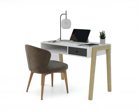 Стол письменный, Белый шёлк МАМА STORY 102082