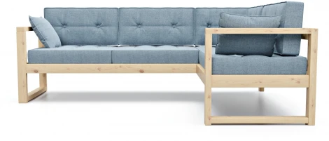 Диван Arsko Астер У сосна голубая рогожка