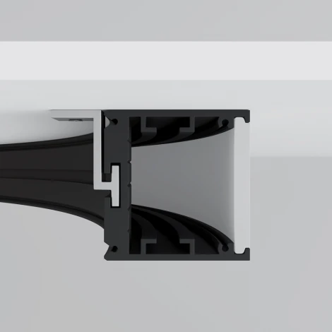 Радиусный профиль 35x35 1500мм внешний 1/4 круга черный Maytoni Радиусный профиль ALM-3535R-B-EX-90°-1.5M