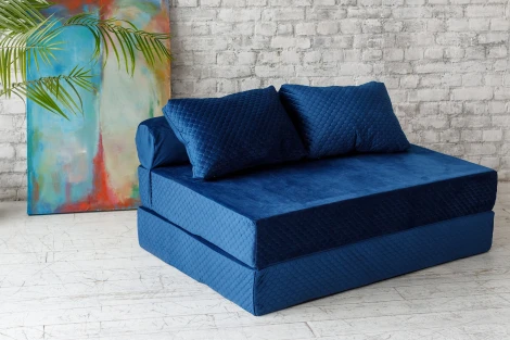 Бескаркасный диван Dreambag PuzzleBag Синий XL 4923900