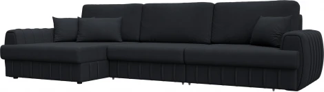 Диван угловой Лига-057 НПБ Лонг угол левый Лига Диванов (Замша) арт.129311L