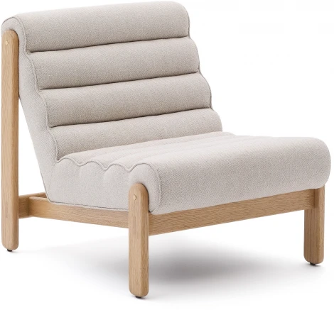 Кресло Magira из дуба с натуральной отделкой, бежевое La Forma (ex Julia Grup) арт.264384