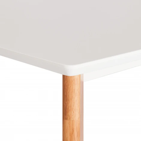 Стол обеденный Claire квадратный Tetchair (МДФ/Белый,Натуральное дерево) арт.21286