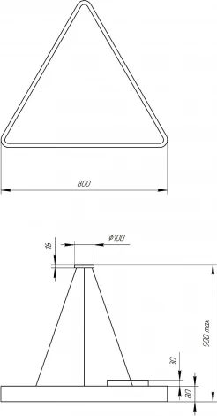 Подвесной светильник светодиодный ЭРА SPO-152-B-40K-048 (220V, на тросе, IP40)