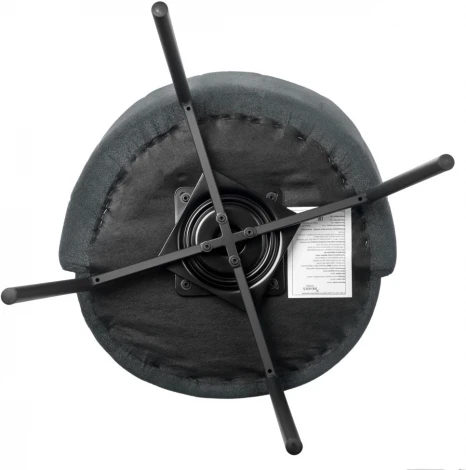 Стул Tess серый шенилл на поворотном механизме Bradex Home арт.FR 1001