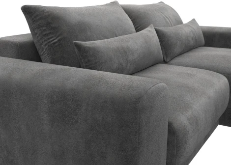 Диван угловой Лига-056 НПБ угол универсальный Лига Диванов (Велюр) арт.129152