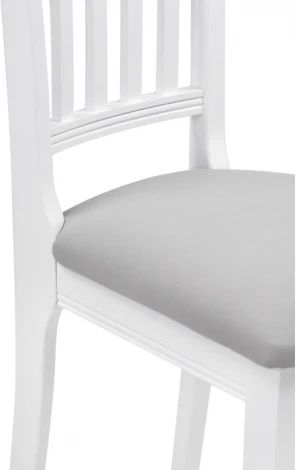 Деревянный стул Woodville Фрезино серый велюр / белый 515972