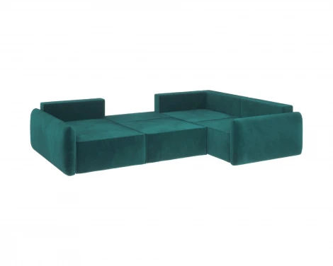 Диван угловой изумрудный D1 Портленд AAA4157012 Premier 19