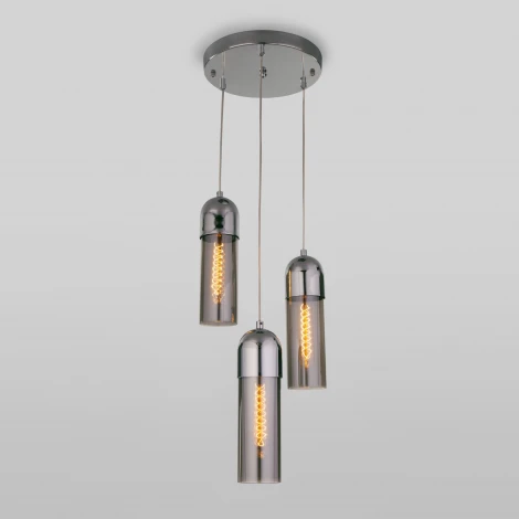 Подвесной светильник Eurosvet Airon 50180/3 дымчатый (220V, на проводе)