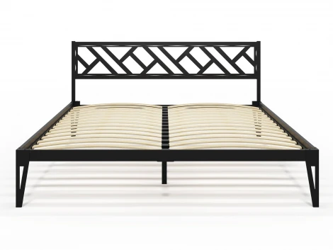 Кровать КМД 47 АЙРИС 1400, черный Форвард 102363