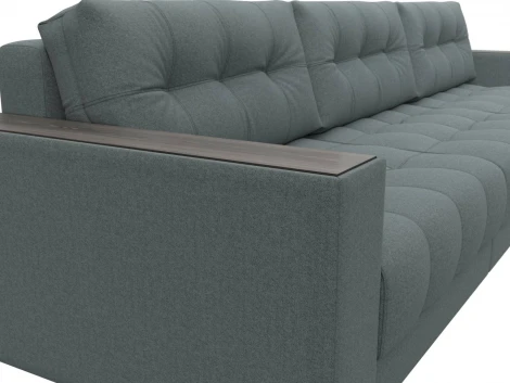 Диван прямой с декором Лига-049 НПБ Лонг Лига Диванов (Рогожка) арт.128418