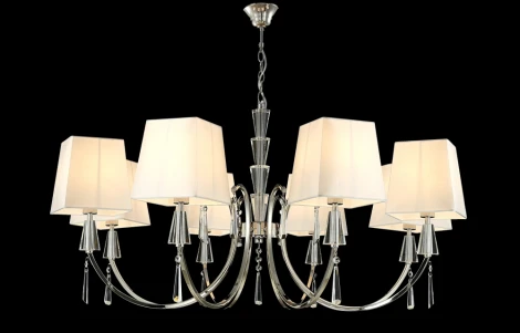 Подвесная люстра Crystal Lux Marsela SP-PL8 NICKEL