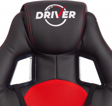 Кресло DRIVER (22) Tetchair (Черный,Красныйй).