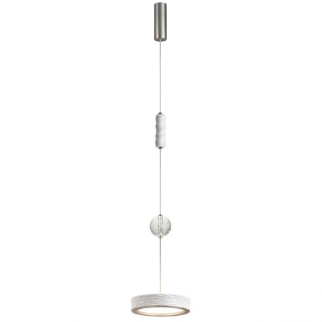 Подвесной светильник Odeon Light Riviera 5451/32L белый/никель/металл/керамика/хрусталь/акрил LED x 32W 2000К/3000K/4000K/переключ