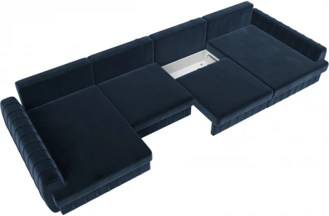 Диван П-образный Лига-057 НПБ Лонг Лига Диванов (Велюр) арт.129334