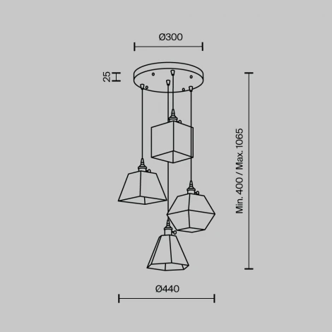 Подвесной светильник с выключателем Modelux MODESTYLE MS.155.480 BS
