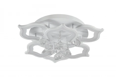 Потолочная люстра ярусная Natali Kovaltseva HIGH-TECH LED LAMPS 82028 (регулировка яркости, 220V, пульт управления, цветы)