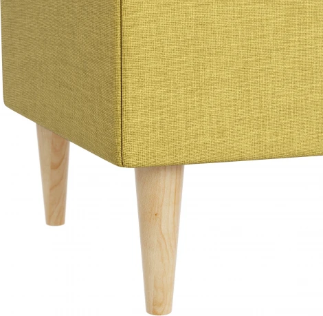 БЕНОН Пуф тканевый, желтый D1 furniture арт.AAA41702001